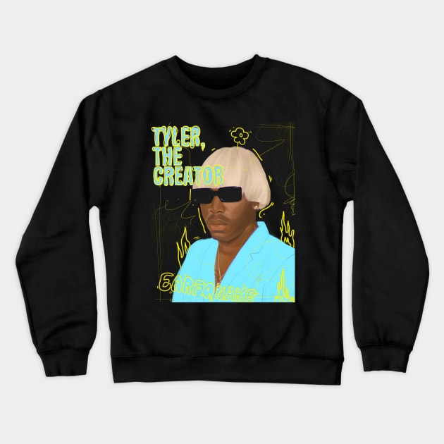 EARFQUAKE - Tyler The Creator Crewneck Sweatshirt by BONGwattitu